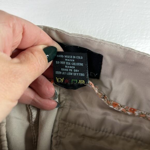 CYNTHIA ROWLEY Tan Khaki Ankle Cropped Straight Leg Dress Pants‎ Size 4 - Picture 9 of 11